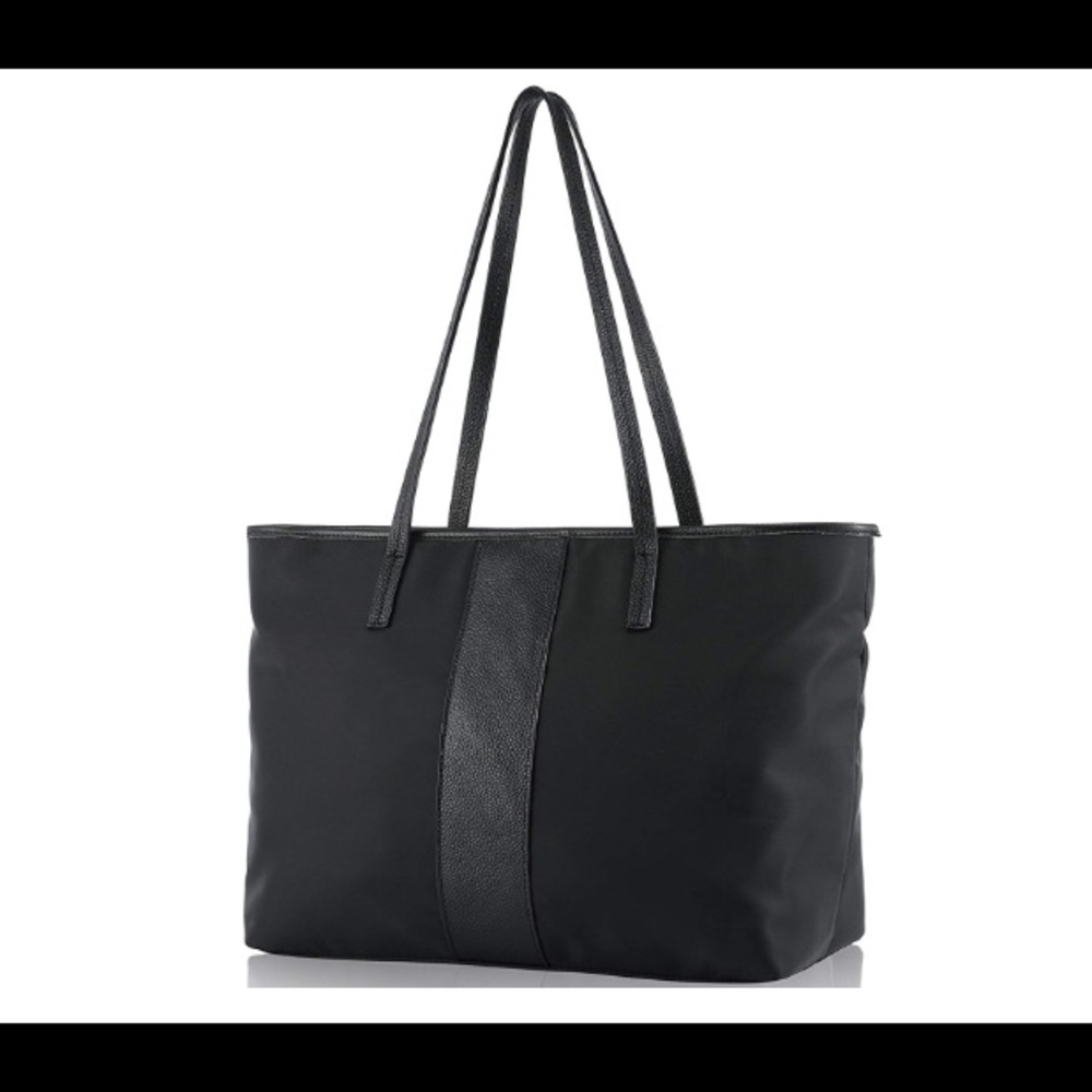 Black Nylon Tote Bag